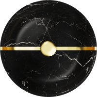 Раковина накладная для ванной Omoikiri Hitomi bl-marble 4972077, черный