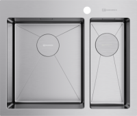 Мойка кухонная Omoikiri Akisame 60-2 IN-L 4993775, нержавеющая сталь