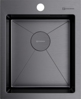 Мойка кухонная Omoikiri Akisame 41 GM 4973094, вороненая сталь