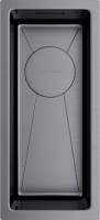Мойка кухонная Omoikiri Taki 20-U/IF-GM 4973105, вороненая сталь