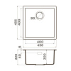 Мойка кухонная Omoikiri Yamakawa 45-U/I WG 4993185, wind green