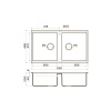 Мойка кухонная Omoikiri Kitagawa 83-2-U mo 4997201, мокко