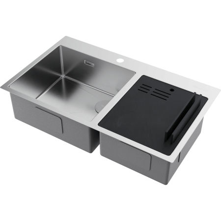 Мойка кухонная Omoikiri Akisame 86-2 Side in 4997021, нержавеющая сталь