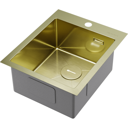 Мойка кухонная Omoikiri Akisame 41 LG 4973080, светлое золото