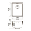 Мойка кухонная Omoikiri Kata 34-U-GR 4993383, Leningrad grey