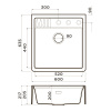 Мойка кухонная Omoikiri Kinokawa 60 wh 4997463, белый