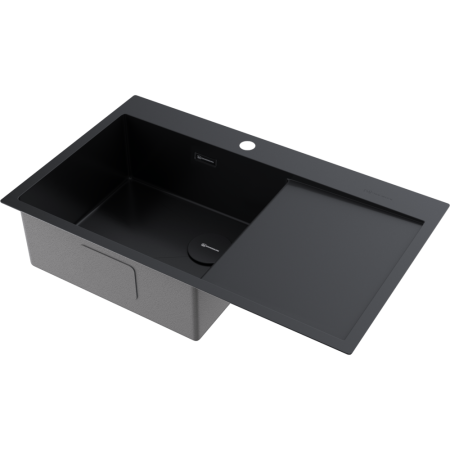 Мойка кухонная Omoikiri AKISAME 86 SIDE GB-L 4997043, графит