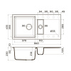 Мойка кухонная Omoikiri SAKAIME 86-2 WH 4993129, белый