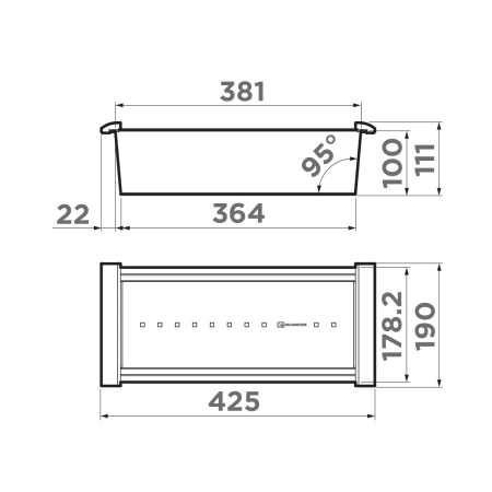 Коландер Omoikiri CO-02-IN, 4999002, нержавеющая сталь