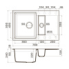 Мойка кухонная Omoikiri SAKAIME 78-2 BE 4993115, ваниль