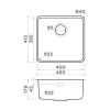 Мойка кухонная Omoikiri OMI 43-U/I ULTRA-GB 4997420, графит