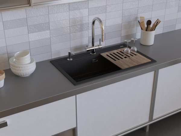 Разделочная доска Omoikiri CB-KITAGAWA 86-LB BL, 4999064, черный