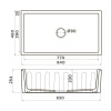 Мойка кухонная Omoikiri Mikura 83 PE 4997084, бежевая галька pebble