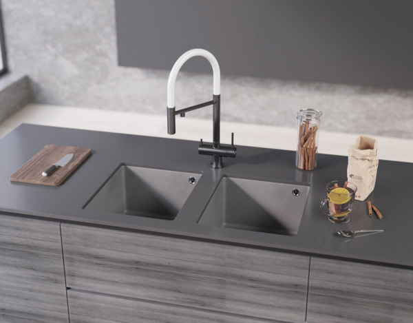 Мойка кухонная Omoikiri BOSEN 38-U PL 4993230, платина