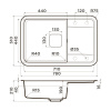Мойка кухонная Omoikiri TASOGARE 78 PA 4993746, пастила