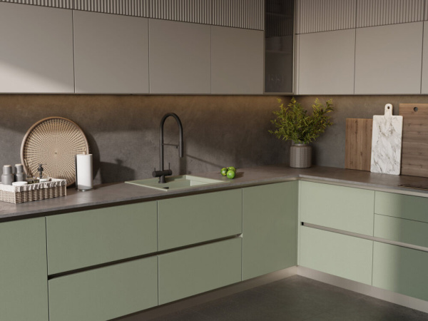 Мойка кухонная Omoikiri SINTESI 57 WG 4997143, wind green