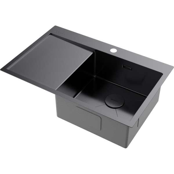 Мойка кухонная Omoikiri AKISAME 78 GM R 4973100, вороненая сталь