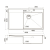Мойка кухонная Omoikiri AKISAME 86 SIDE LG-R 4997046, светлое золото