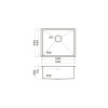 Мойка кухонная Omoikiri Taki 54-U/IF GB 4997019, графит