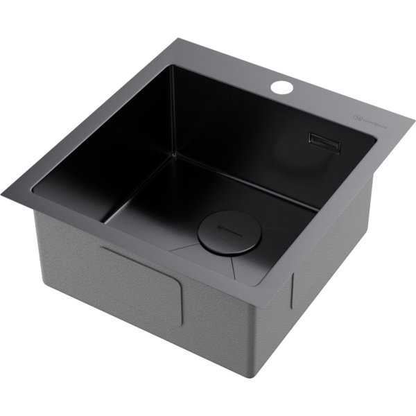 Мойка кухонная Omoikiri AKISAME 46 GM 4973095, вороненая сталь