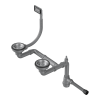 Арматура для моек Omoikiri WK-1.5-UN IN, 4956778, нержавеющая сталь