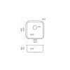 Мойка кухонная Omoikiri Omi 44-U/IF Quadro 4993494, нержавеющая сталь