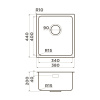 Мойка кухонная Omoikiri Tadzava 38-U/I ULTRA 15 IN 4997113, нержавеющая сталь