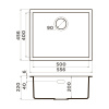 Мойка кухонная Omoikiri Yamakawa 55T-U/I WH 4993431, белый
