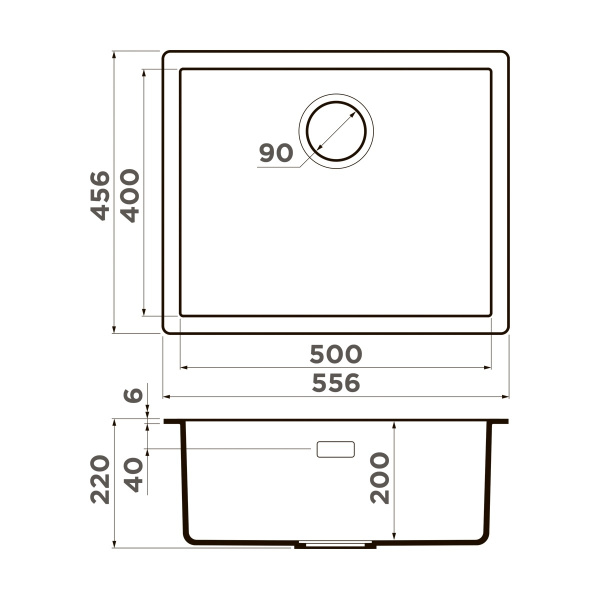 Мойка кухонная Omoikiri Yamakawa 55T INTEGRA-WH 4997267, белый