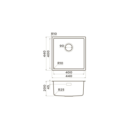 Мойка кухонная Omoikiri Tadzava 44-U/I ULTRA LG 4993264, светлое золото