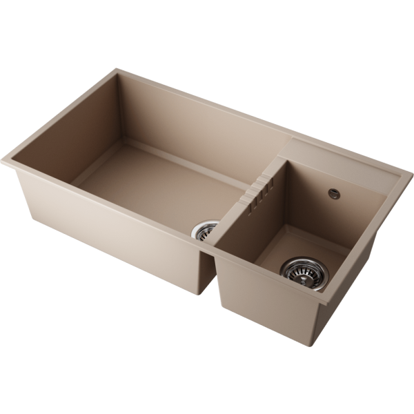 Мойка кухонная Omoikiri TEDORI 85-2-U SA 4993942, бежевый