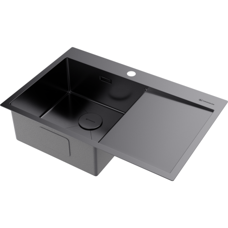 Мойка кухонная Omoikiri Akisame 78 GM L 4973099, вороненая сталь