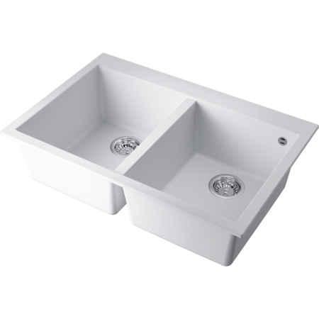Мойка кухонная Omoikiri BOSEN 80-2-WH 4993839, белый
