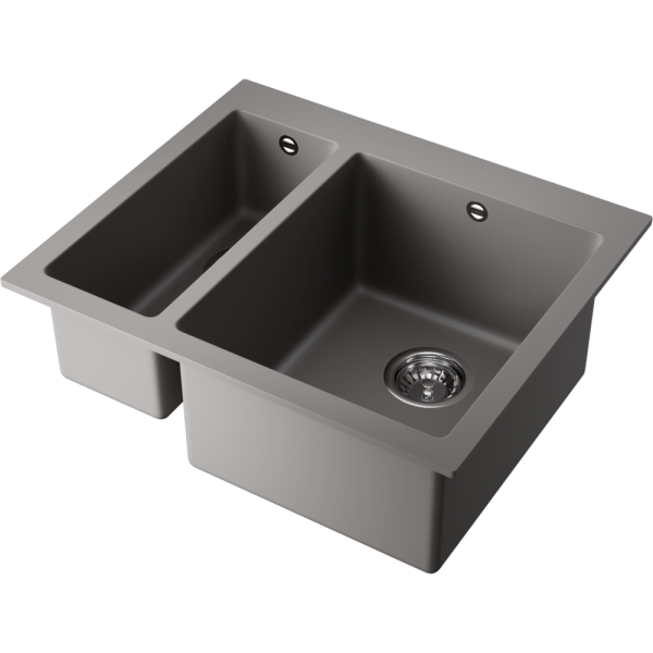 Мойка кухонная Omoikiri BOSEN 59-2A GR 4993822, Leningrad grey