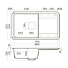Мойка кухонная Omoikiri TASOGARE 86 PA 4993457, пастила