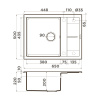 Мойка кухонная Omoikiri Sumi 65A mo 4997468, мокко