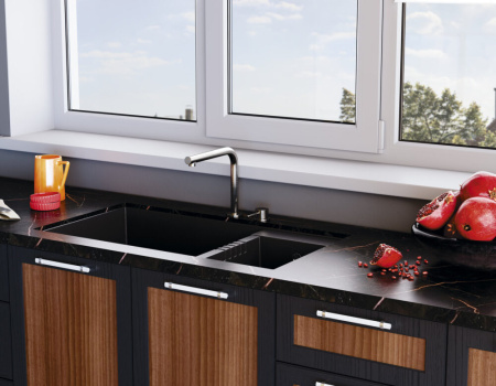 Мойка кухонная Omoikiri TEDORI 85-2-U SA 4993942, бежевый