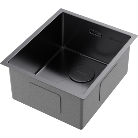 Мойка кухонная Omoikiri Taki 38-U/IF-GM 4973106, вороненая сталь