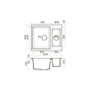 Мойка кухонная Omoikiri SAKAIME 60-2-CH 4993913, шампань