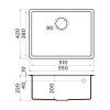 Мойка кухонная Omoikiri TEDORI 54-U SA 4993990, бежевый