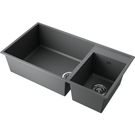Мойка кухонная Omoikiri TEDORI 85-2-U PL 4993947, платина