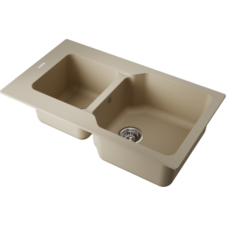 Мойка кухонная Omoikiri MARU 86-2 CH 4993291, шампань