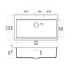 Мойка кухонная Omoikiri Kitagawa 86-LB-GR 4993796, Leningrad grey