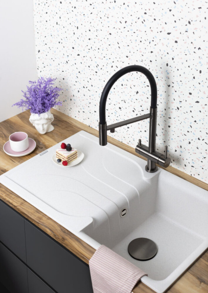 Мойка кухонная Omoikiri YASUGATA 86-WH 4993871, белый