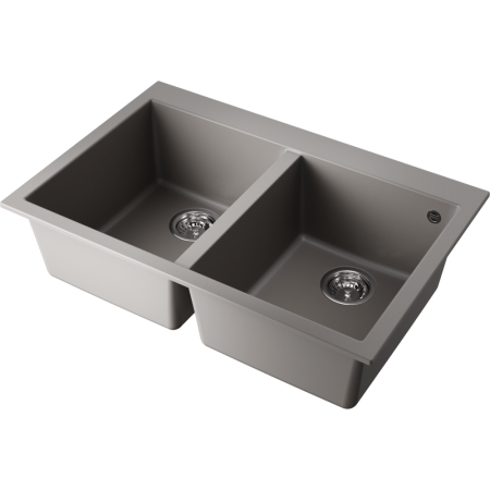 Мойка кухонная Omoikiri BOSEN 80-2-GR 4993569, Leningrad grey