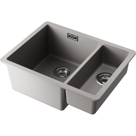 Мойка кухонная Omoikiri Kata 55-2-U-GR 4993390, Leningrad grey