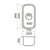 Мойка кухонная Omoikiri OMI 20-U-IN 4997022, нержавеющая сталь