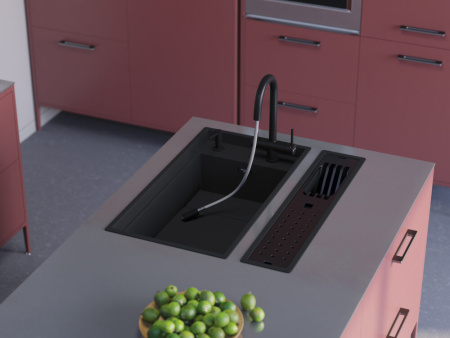Смеситель для кухни Omoikiri AKITA-S GB 4994359, графит