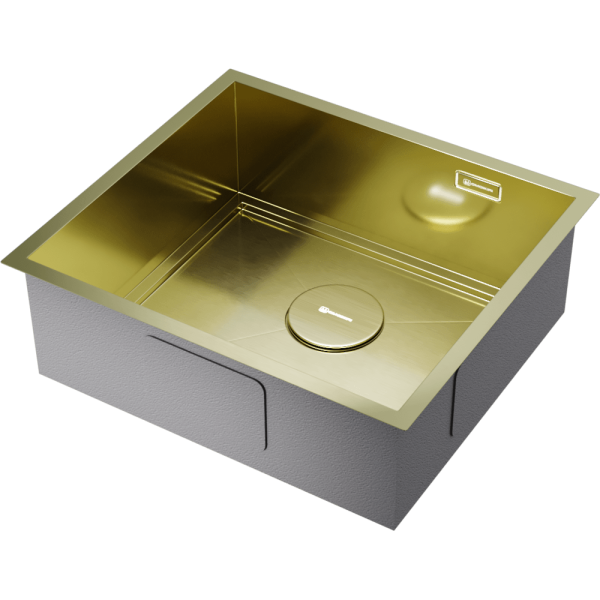 Мойка кухонная Omoikiri Kasen 49-16 INT LG 4997054, светлое золото