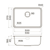 Мойка кухонная Omoikiri OMI 53-U/I ULTRA MINI-GB 4997418, графит